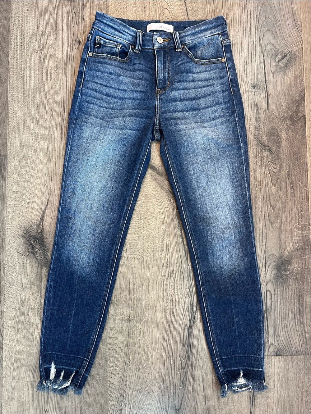 KanCan Washed Blue Ankle Skinny Jeans